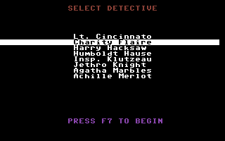 Murder on the Zinderneuf screenshot 3 for Commodore 64